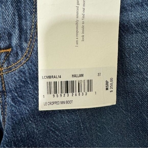 NWT Frame Le Crop Mini Boot Cut Jeans Mid-Rise Size 27 - Picture 4 of 4